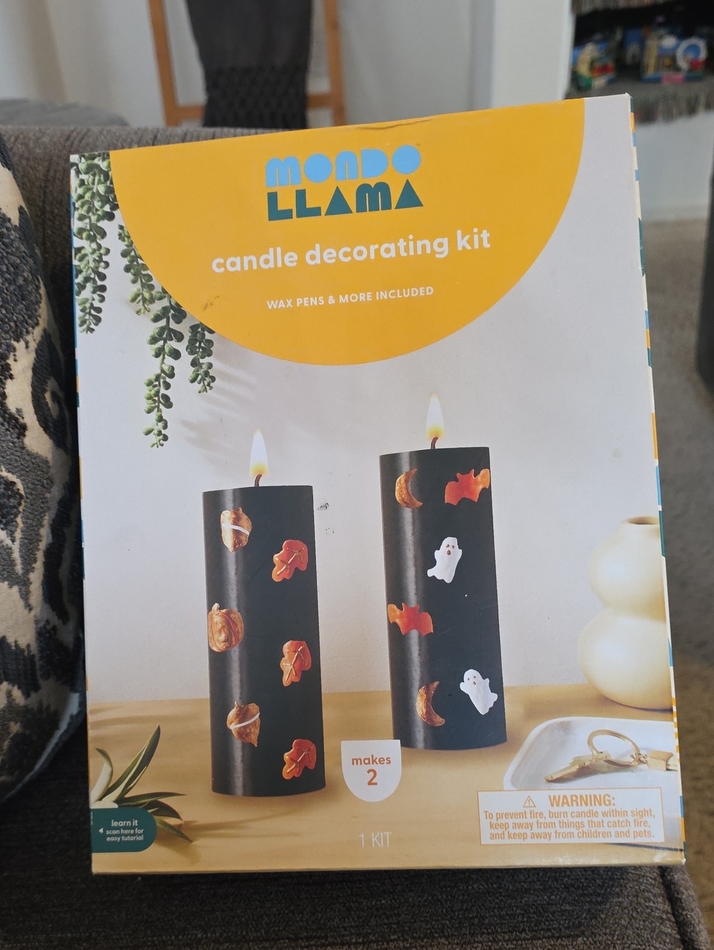 Mondo Llama QBlack Candle Decorating Kit Brand New